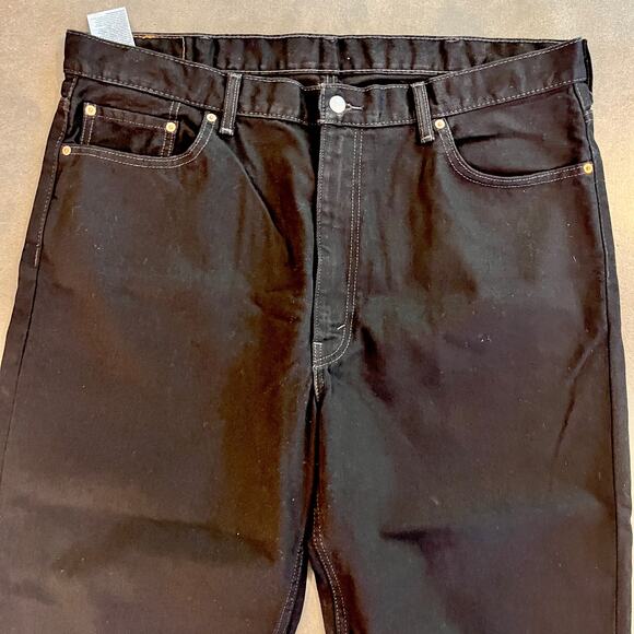 Levi Strauss Co 550 Black Denim Jeans Mens 42W 30L classic pants NEW 3XL - Picture 2 of 7